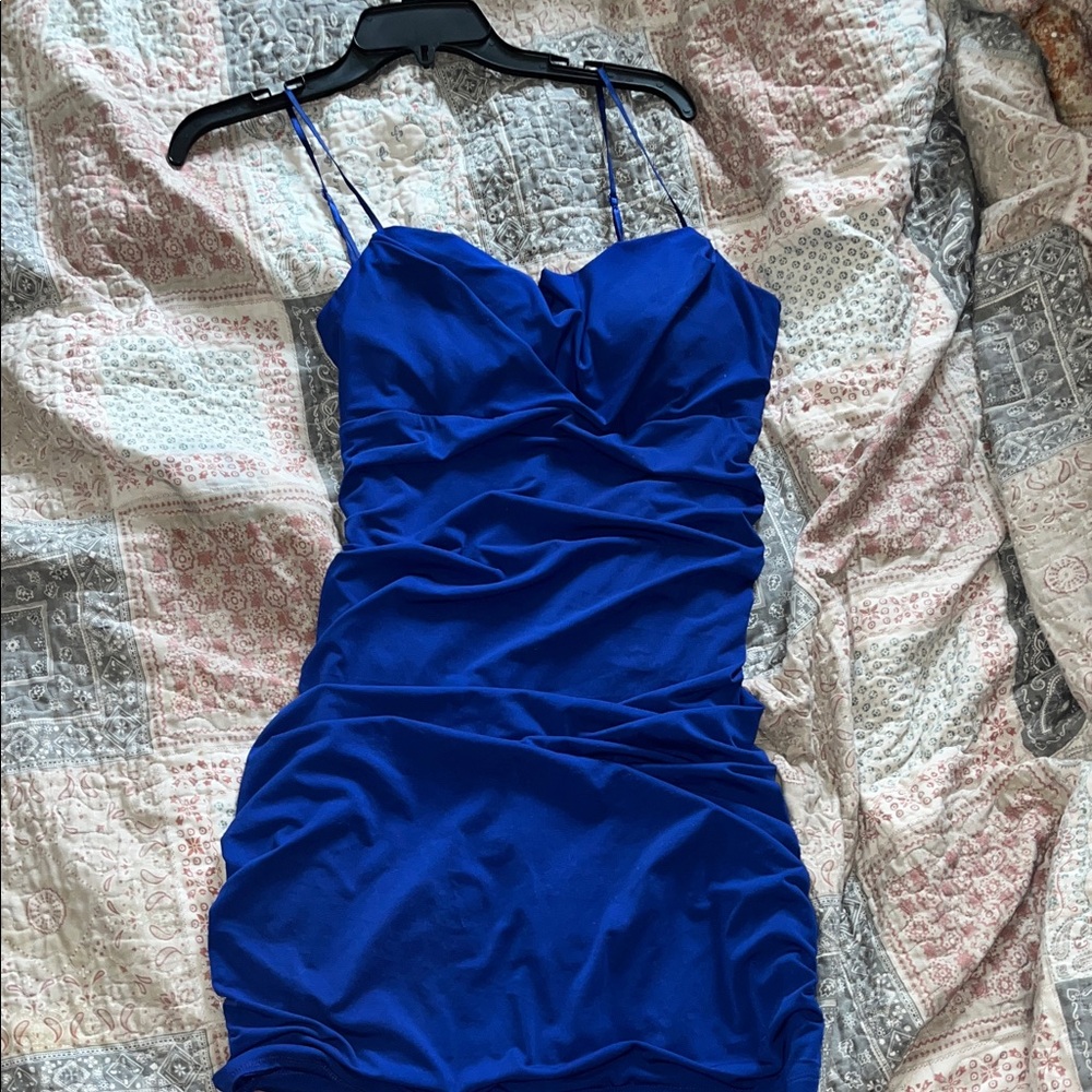 Elegant Blue Women's Dress